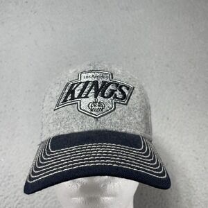 Los Angeles Kings Hat‎ Cap Fitted Mens S/M Gray NHL Hockey CCM Wool Stretch